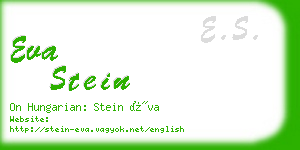 eva stein business card